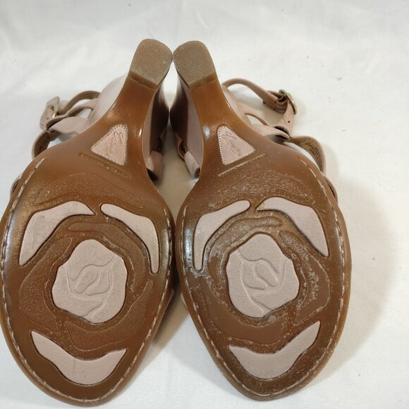 Born Crown Myndy Wedge Sandal; Pink/Blush Leather - Picture 8 of 9